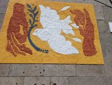 Tapete de sal em Viana do Castelo no Dia Internacionl da Paz