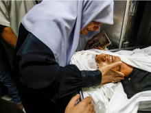 Ahmed Abu Habel, de 15 anos, hoje morto por forças israelitas durante manifestações junto à vedação com que Israel isola a Faixa de Gaza 