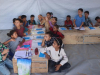 Gaza:  Crianças estudam em escola improvisada pela UNICEF