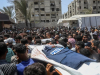 Funeral jornalistas Hospital Nasser Khan Yunis 25Ago2025