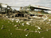 O Estádio de Gaza City foi bombardeado pela aviação israelita em Abril de 2006 e Novembro de 2012