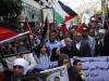 Manifestação de familiares de presos palestinos nas cadeias de Israel
