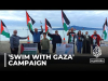 Reportagem da Al Jazeera sobre a campanha Swim With Gaza